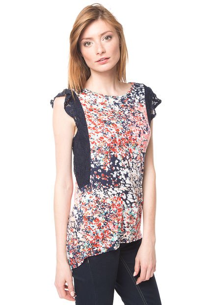 Polera Fashion Multicolor Abstract By Tricot