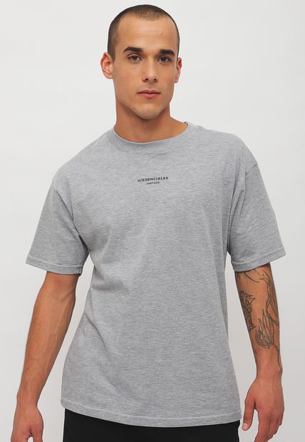 Polera U Esenciales Oversized Gris - Calce Oversize