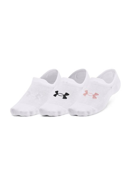 Pack 3 Calcetines Ultra Low Unisex Blanco Under Armour