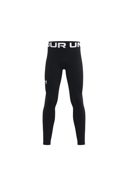 Leggings ColdGear® Negro Para Niño Under Armour