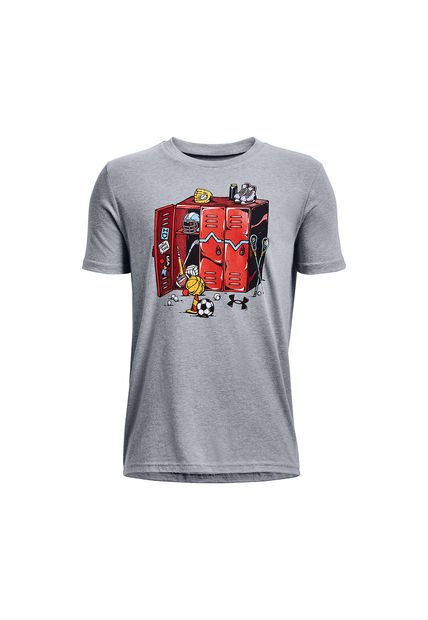 Polera M/C Niño Ua Sports Locker Ss Gris Under Armour