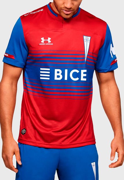Camiseta Deportiva Armour UC Jsy Rojo Calce Ajustado Compra Ahora | Dafiti Chile