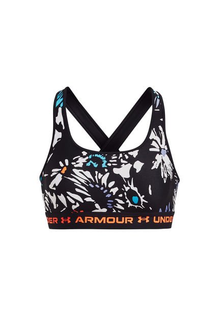 Peto Deportivo Crossback Mid Print Negro Mujer Under Armour