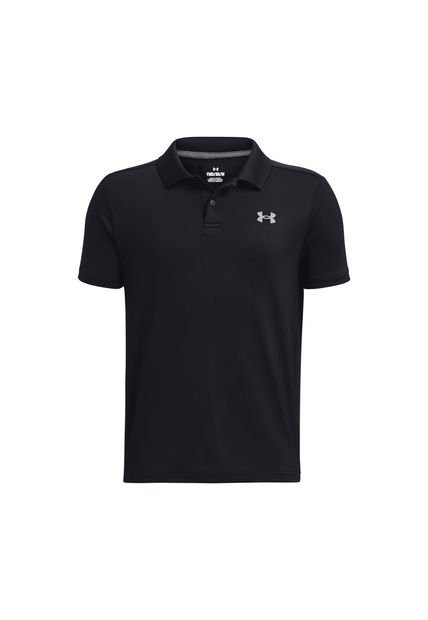 Polo Golf Performance Negro Niño Under Armour