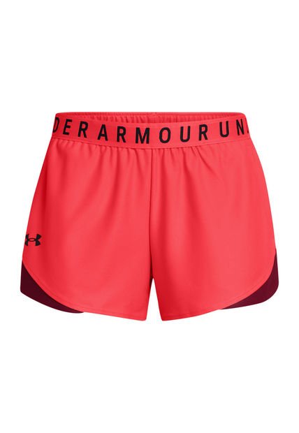 Shorts UA Play Up 3.0 Para Mujer Rojo Under Armour