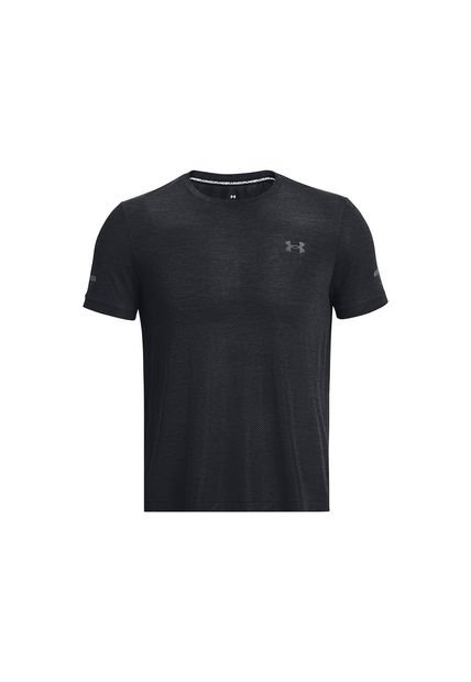 Polera Seamless Hombre Negro Under Armour