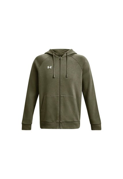 Polerón UA Rival Fleece Verde Para Hombre Under Armour