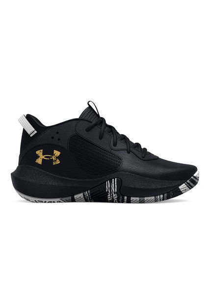 Zapatillas Basketball Lockdown6 Niño Negro Under Armour