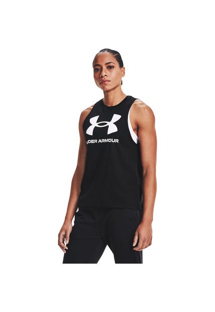 Polera Sin Mangas Rival Para Mujer Negro Under Armour