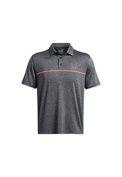 Polo A Rayas UA Playoff 3.0 Hombre Negro Under Armour