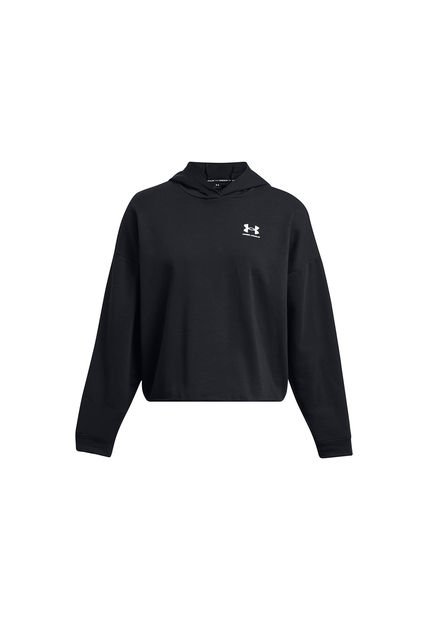 Polerón UA Rival Terry Para Mujer Negro Under Armour