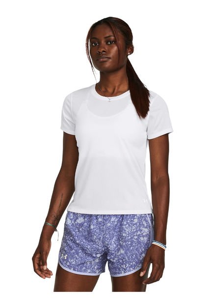 Polera Manga Corta UA Launch Mujer Blanco Under Armour