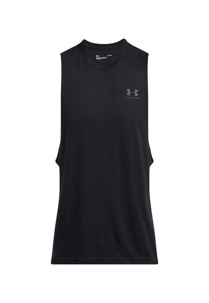 Polera Sin Mangas Sportstyle Hombre Negro Under Armour