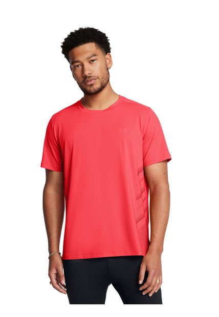 Polera Manga Corta Launch Run Hombre Rojo Under Armour