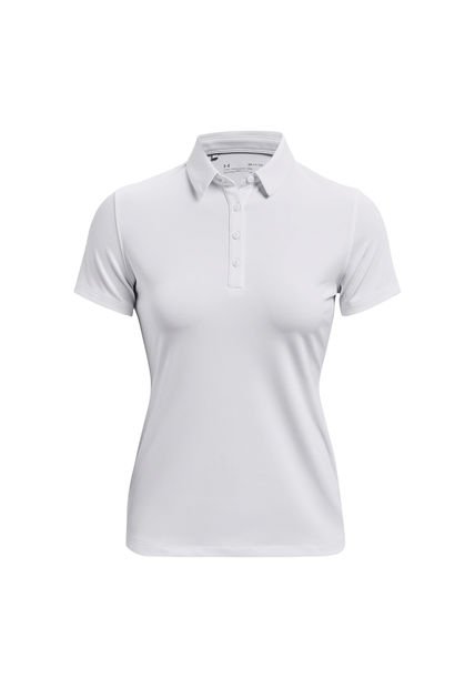 Polo De Manga Corta Zinger Mujer Blanco Under Armour