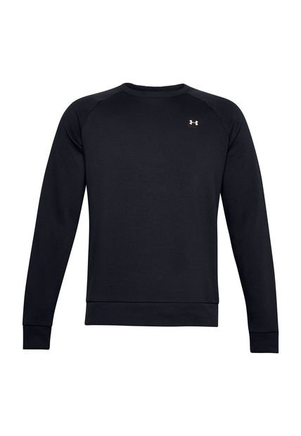 Polerón Hombre Ua Rival Fleece Crew Negro Under Armour