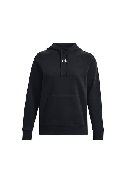 Polerón UA Rival Fleece Negro Para Mujer Under Armour