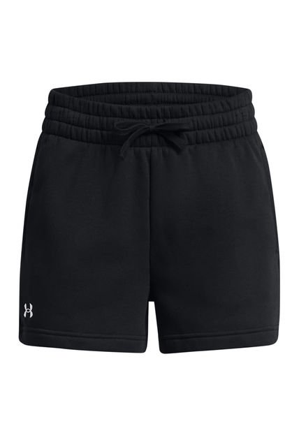 Shorts UA Rival Fleece Para Mujer Negro Under Armour