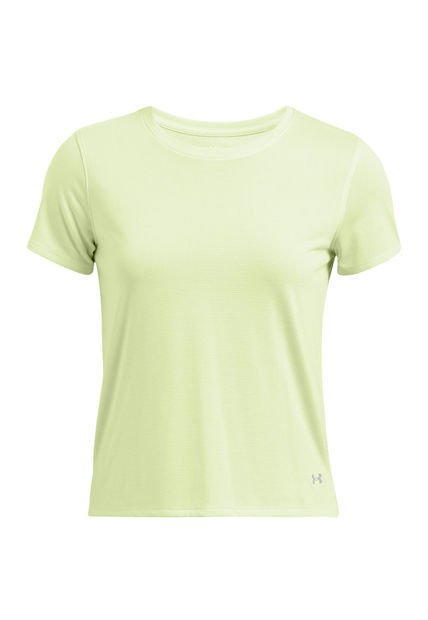 Polera Manga Corta Launch Para Mujer Verde Under Armour