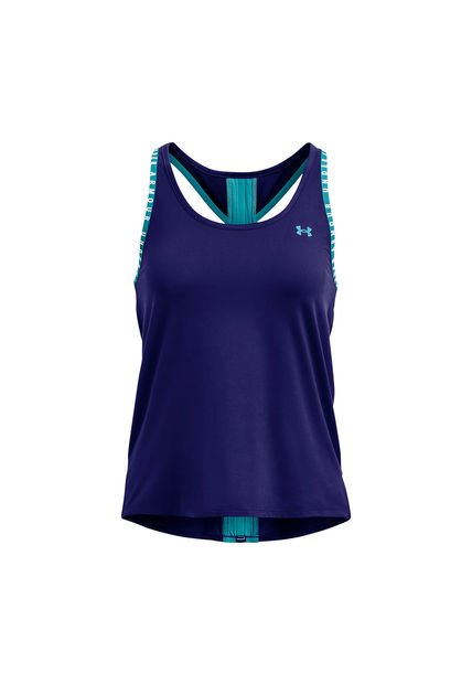 Polera S/M Training Knockout Morado Mujer Under Armour