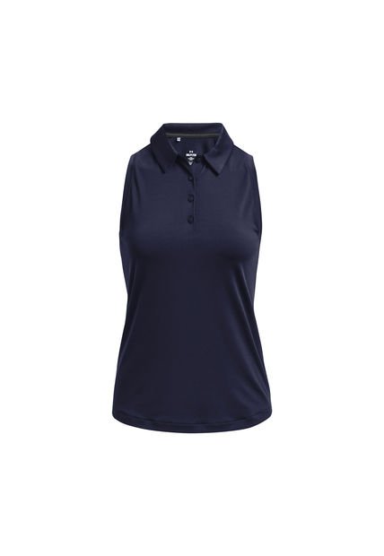 Polo S/M Golf Play Off Azul Mujer Under Armour