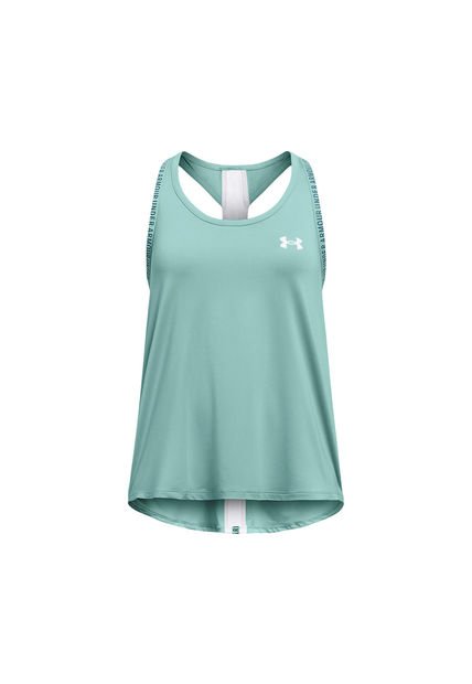 Polera Sin Mangas UA Knockout Niña Verde Under Armour