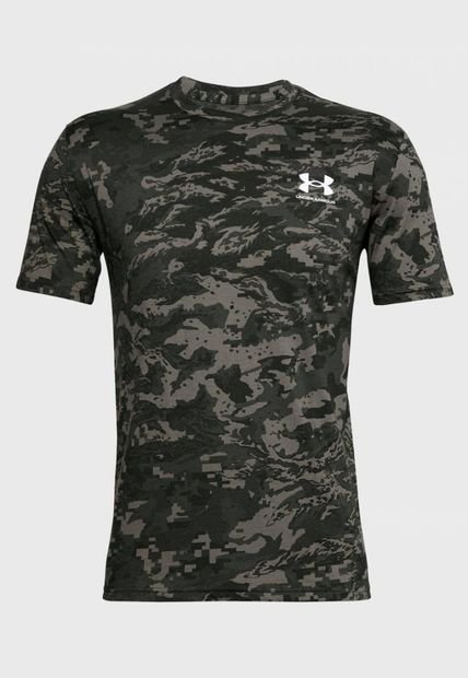 Polera Hombre Abc Camo Verde Under Armour