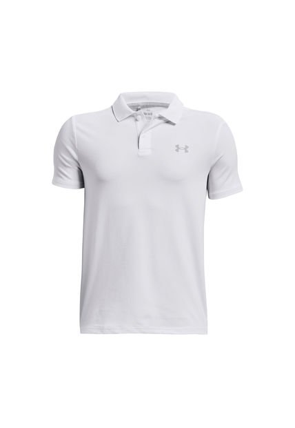 Polo De Rendimiento UA Para Niño Blanco Under Armour