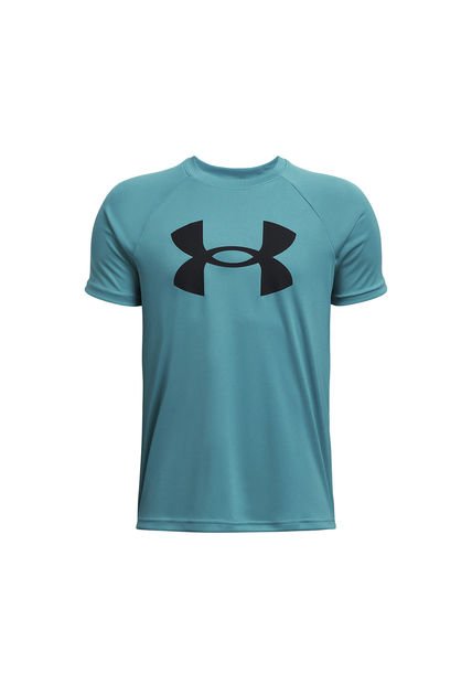 Polera Big Logo UA Tech Niño Azul Under Armour