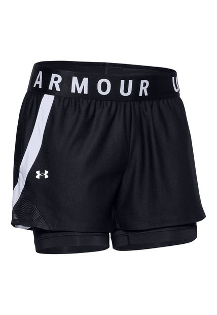 Short Mujer Play Up 2-In-1 Short Negro Under Armour