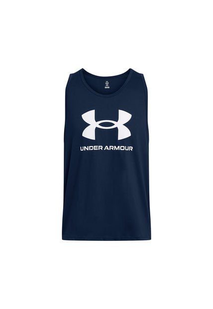 Polera Sin Manga UA Sportstyle Hombre Azul Under Armour