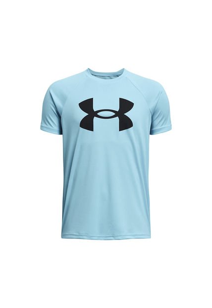 Polera Big Logo UA Tech Niño Azul Under Armour