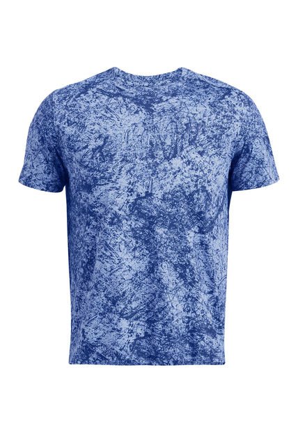 Polera Manga Crta Launch Elite Hombre Azul Under Armour