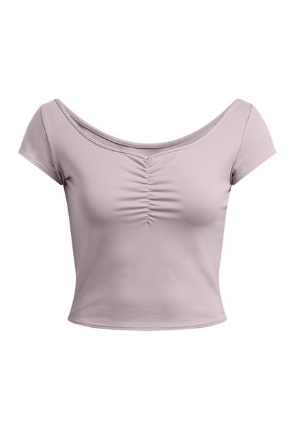 Polera Manga Corta Motion Para Mujer Gris Under Armour