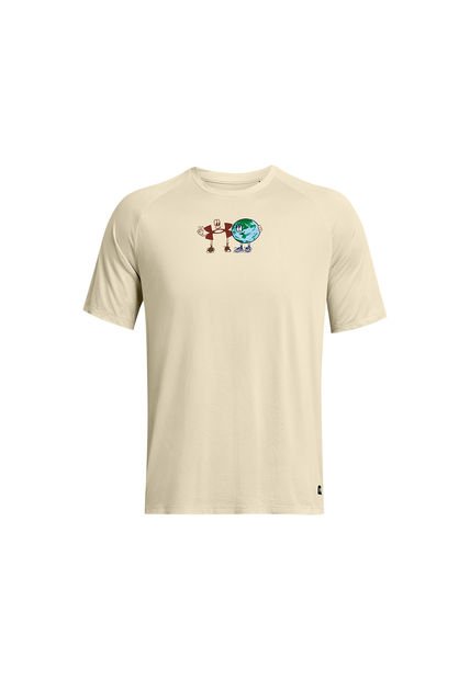 Polera Artist Protect Globe Hombre Café Under Armour