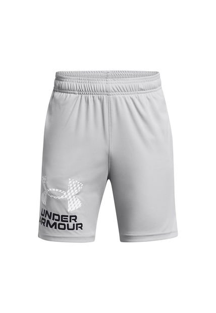 Shorts UA Tech Para Niño Gris Under Armour