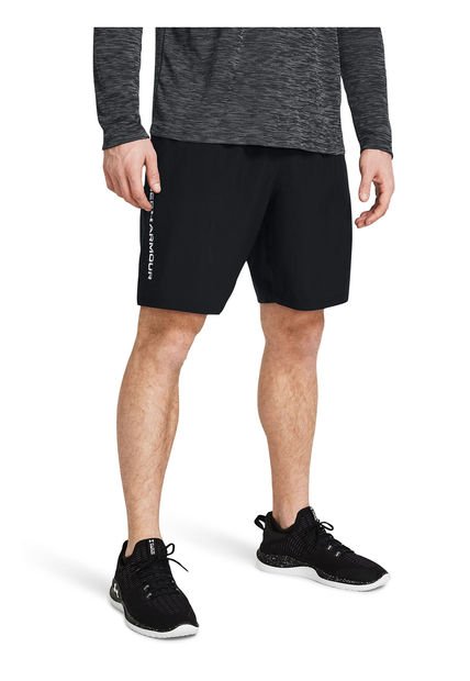 Shorts UA Woven Wordmark Para Hombre Negro Under Armour