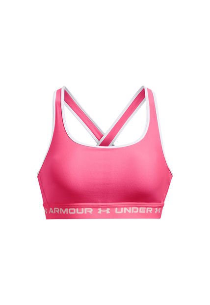 Sostén Armour Mid Crossback Mujer Rosa Under Armour