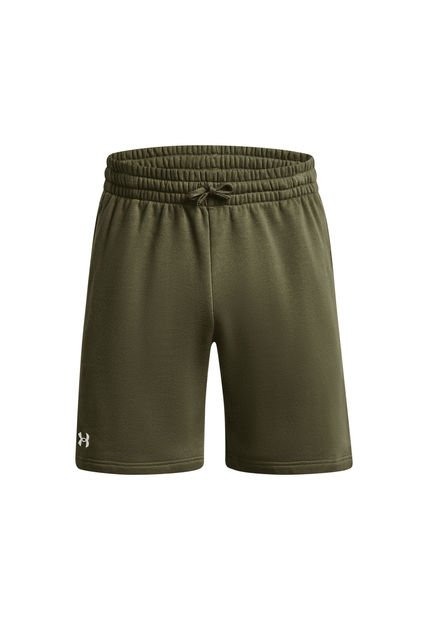 Shorts Fleece UA Rival Hombre Verde Oscuro Under Armour