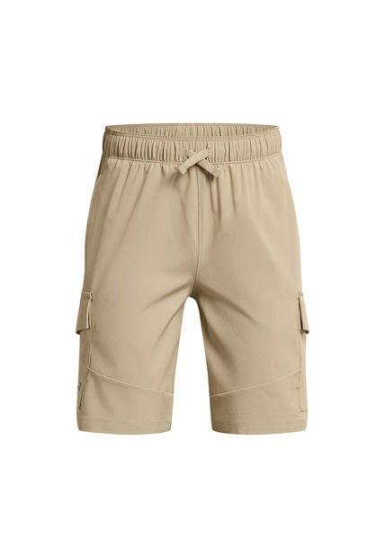 Shorts Cargo UA Tech Para Niño Café Under Armour