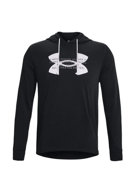 Polerón Buzo Hombre Rival Terry Logo Hod Negro Under Armour