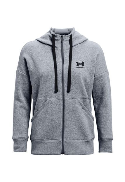 Polerón Mujer Rival Fleece Fz Hood Gris Under Armour