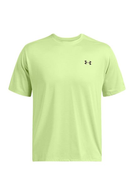 Polera Manga Corta Tech Vent Hmbre Verde Under Armour