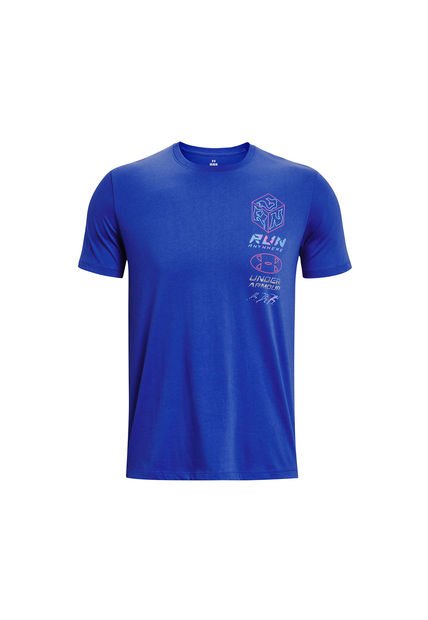 Polera UA Run Anywhere Azul Para Hombre Under Armour