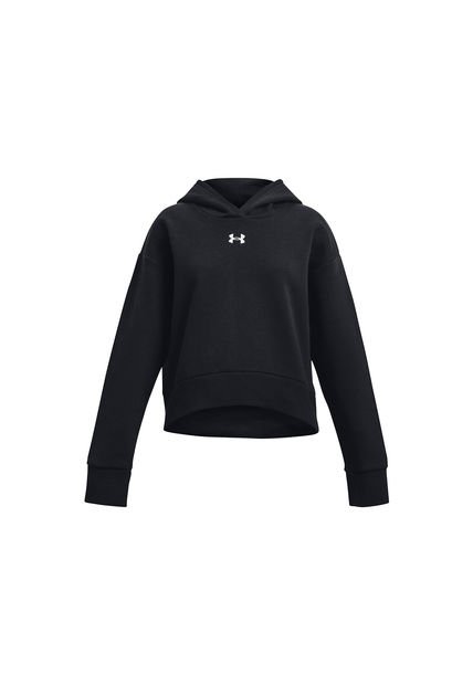 Polerón UA Rival Fleece Para Niña Negro Under Armour