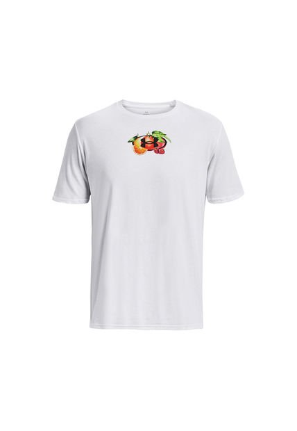 Polera Manga Corta Fruit UA Hombre Blanco Under Armour