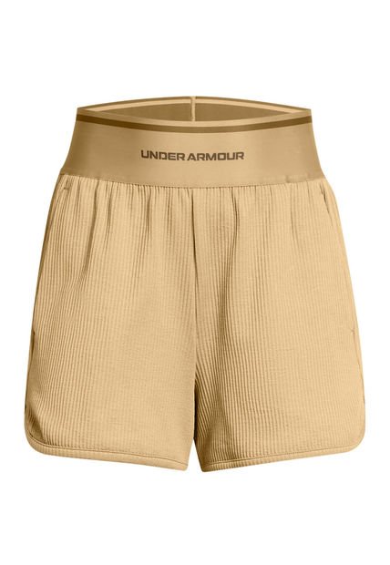 Shorts UA Journey Rib Para Mujer Café Under Armour