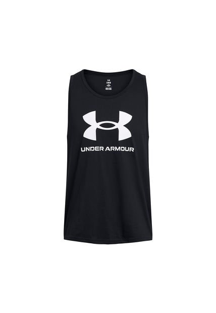 Polera Sin Manga UA Sprtstyle Hombre Negro Under Armour