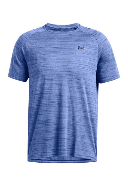 Polera Manga Corta Tech Tiger Hombre Azul Under Armour