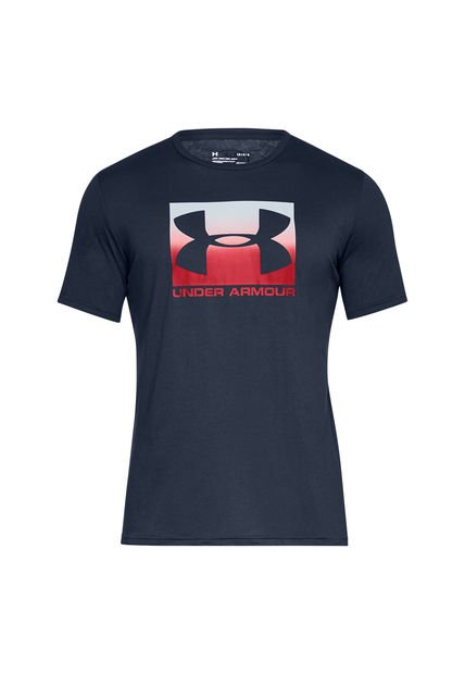 Polera M/C Hombre Boxed Sportstyle Ss Azul Under Armour